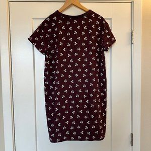 Uniqlo women's burgundy dress Size:L